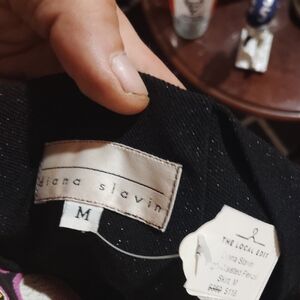 Diana Slavin Black Diamond Highwaist Pencil Skirt